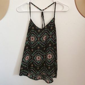 Hollister Patterned Tie-Back Easy Tank Small